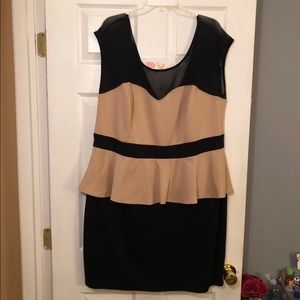 Plus size peplum dress size 22